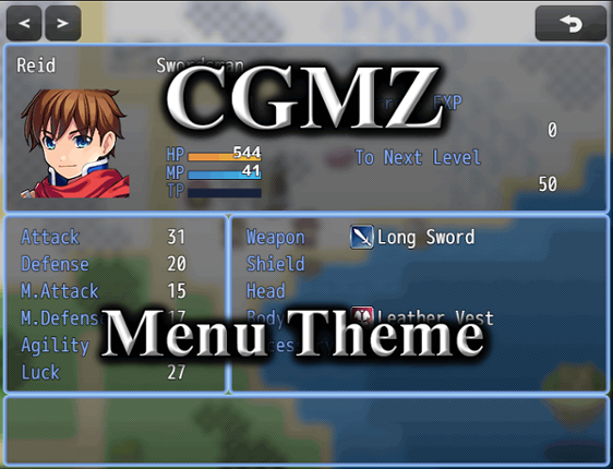 [CGMZ] Menu Theme for RPG Maker MZ Image