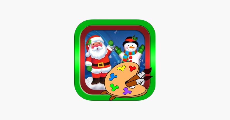 Santa claus and christmas photos coloring book Image