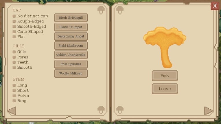 The Mushroom Journal screenshot