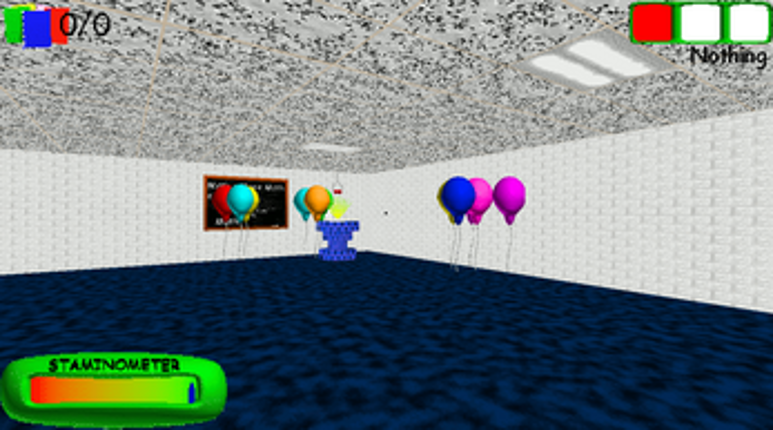 Baldi's Basics Balloon buster Minigame Image