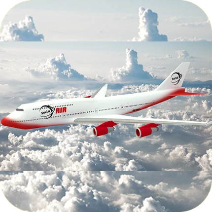 Airplane Flight Pilot 3D Image