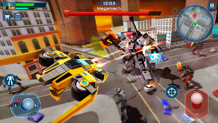 Robot City War: Car Transform screenshot