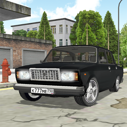 Lada 2107 Russian City Driving Image
