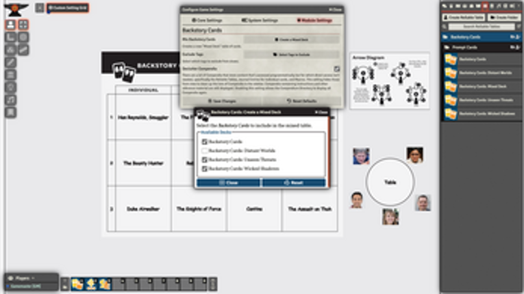 Backstory Cards: Expansion #1 for Foundry VTT screenshot