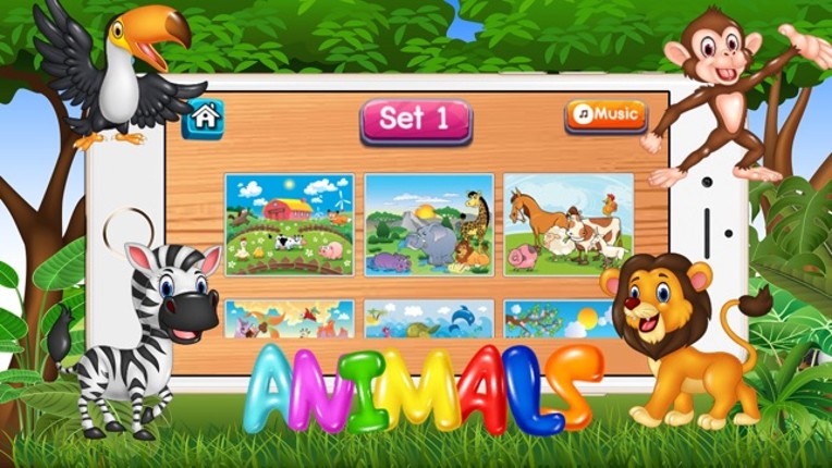 Kids Animal Puzzle For Toddlers Boys Girl Learning Image