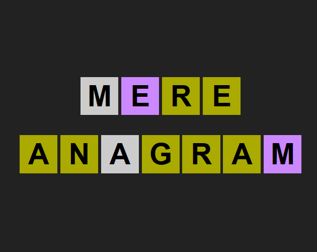 Games like Mere Anagram