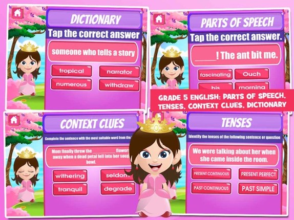 Princess Fifth Grade Games screenshot