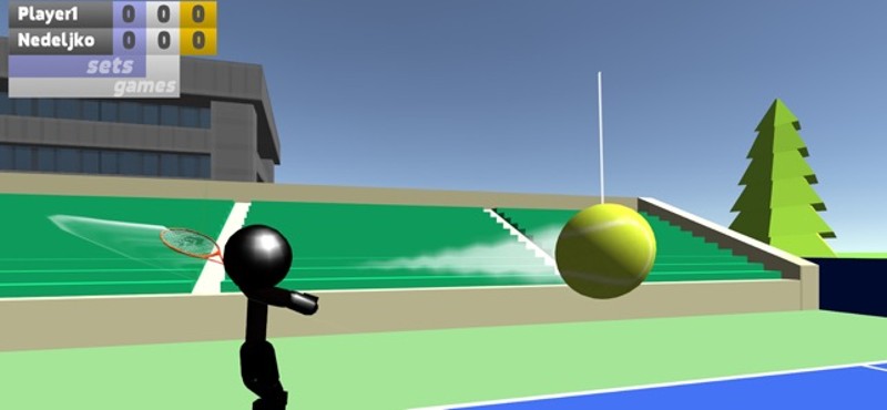 Stickman 3D Tennis screenshot