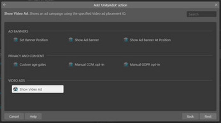 UnityAdsX - Construct 3 Addon screenshot