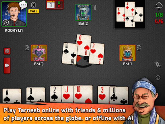 Pocket Tarneeb screenshot