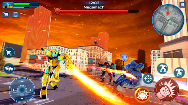 Robot City War: Car Transform screenshot