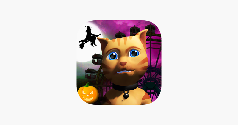 Halloween Cat Theme Park 3D Game Cover