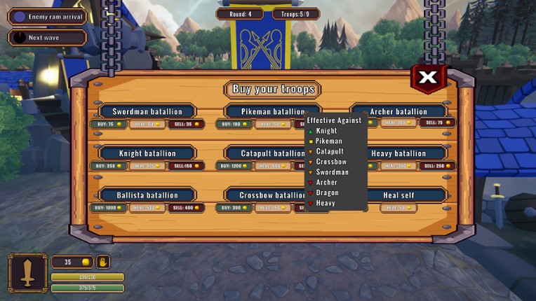 Keep of the knights screenshot