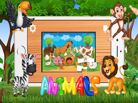 Kids Animal Puzzle For Toddlers Boys Girl Learning Image