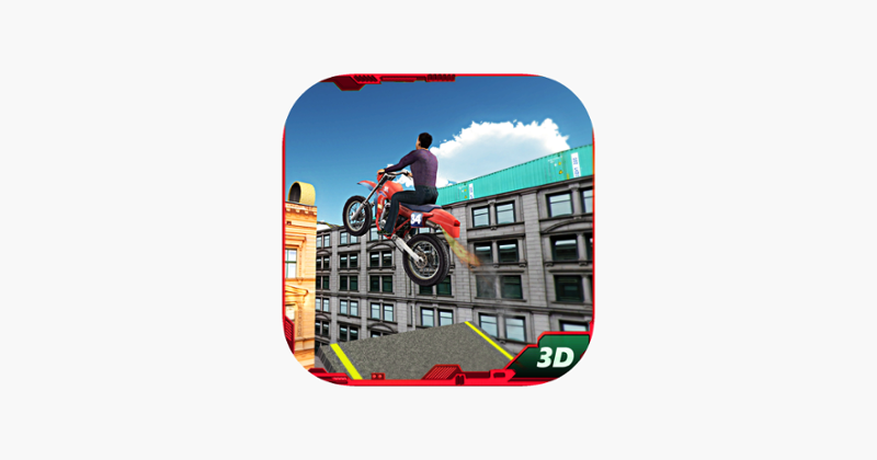 Motorbike Roof Jumping Stunts &amp; Pro Driver Sim Game Cover