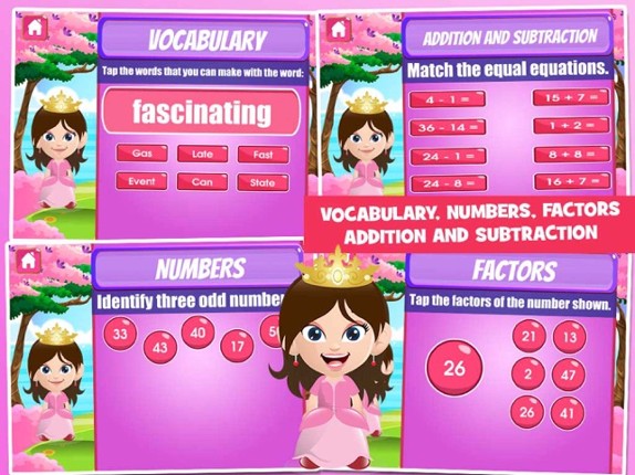 Princess Fifth Grade Games screenshot