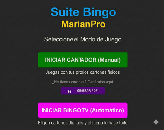 Suite Bingo MarianPro - Cantador y Bingo Virtual Image