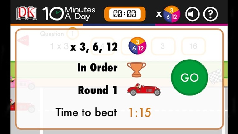 10 Minutes a Day Times Tables screenshot