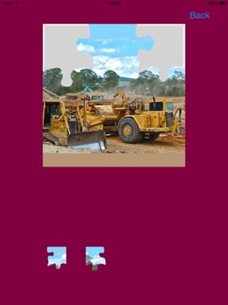 Bulldozer Excavator Jigsaw Puzzles with Backhoe screenshot