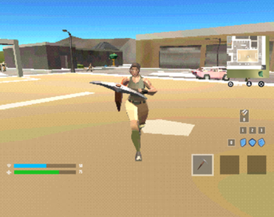 Fortnite - PS1 Demake screenshot