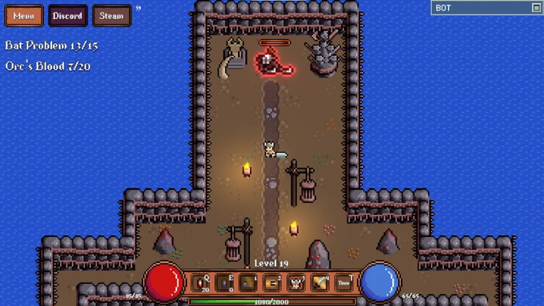 Game About Botting in an MMORPG screenshot