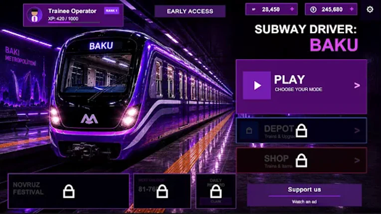 Subway Driver: Baku screenshot