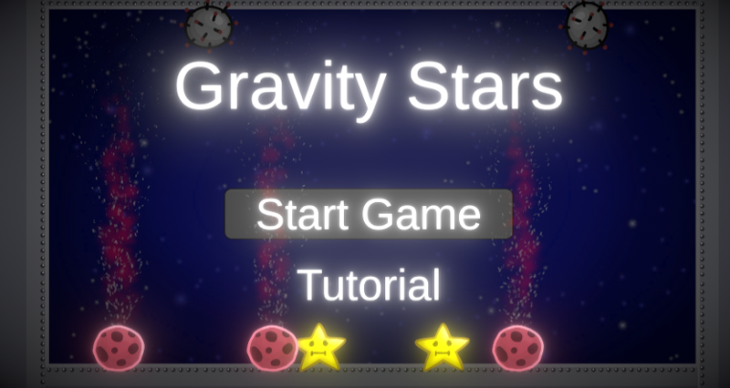 Gravity Stars [BTP, Day 3, Unity] Game Cover