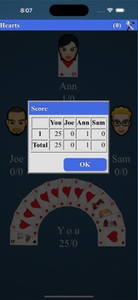 Hearts Card Game* screenshot