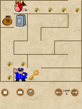 Police and Robber Maze (catch the money before the crook) screenshot