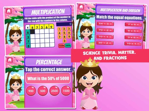 Princess Fifth Grade Games screenshot