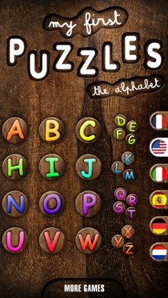My First Puzzles: Alphabet - A Free Educational Puzzle Game for Kids and Toddlers for Learning Letter Shapes - Kid Toddler App screenshot