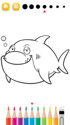 Sea Animals Coloring Pages for Preschool and Kindergarten HD Free screenshot