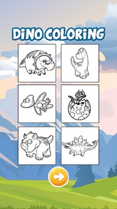Dinosaur Park Coloring Game Image