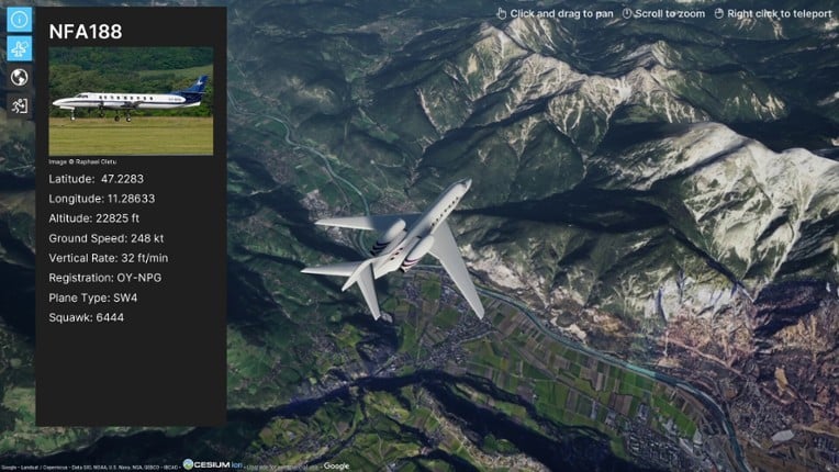 FlightTracker3D screenshot