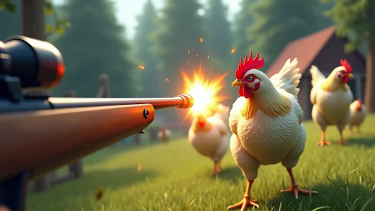 Chicken Gun Attack Shooter screenshot
