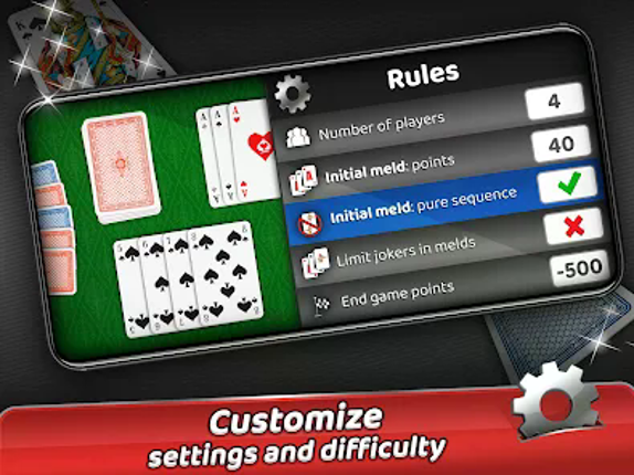 Rummy - offline card game screenshot