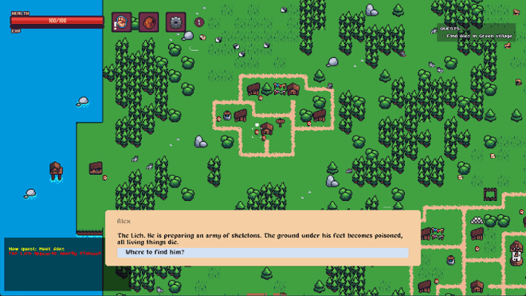 Miniland. Tiny RPG. screenshot