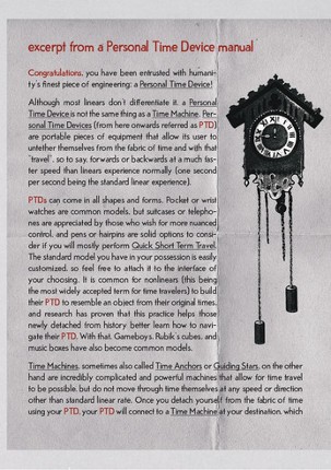 Instructions for using your PERSONAL TIME DEVICE screenshot