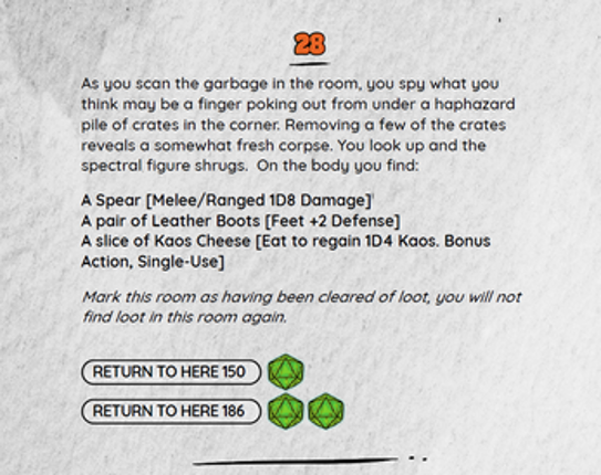 Viva La Dungeon Adventure Gamebook #1: Rise of the Neckromancer screenshot