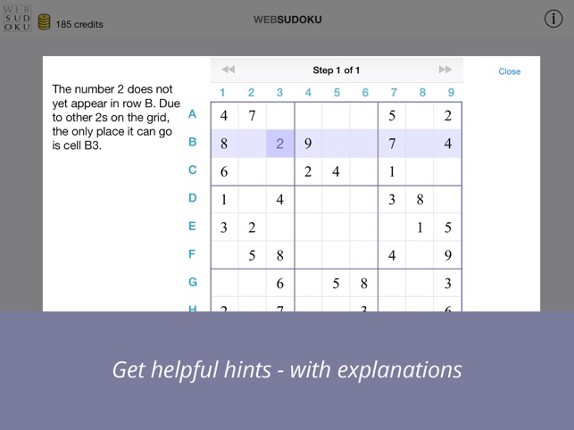 Web Sudoku screenshot