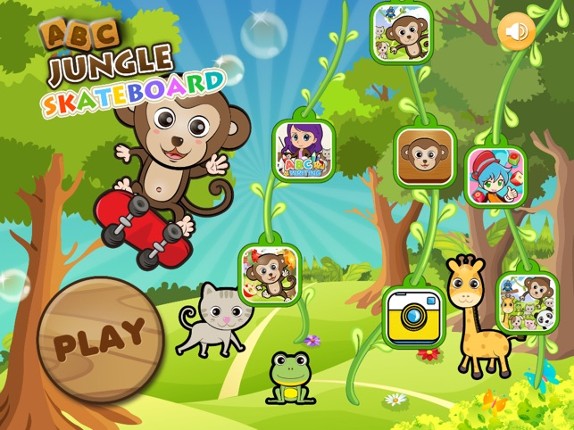Abc jungle skateboard -  for preschoolers, babies, kids, learn English screenshot