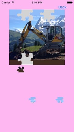 Bulldozer Excavator Jigsaw Puzzles with Backhoe Image