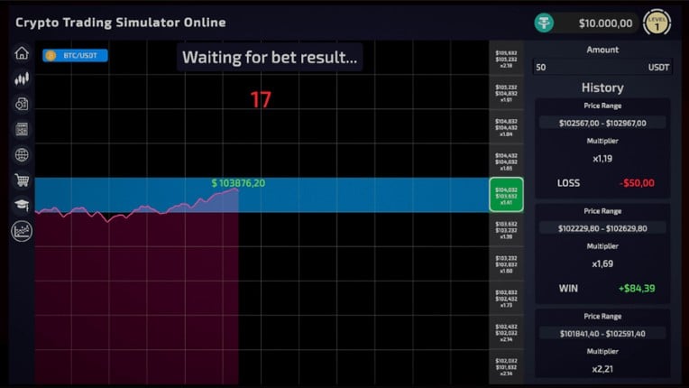 Crypto Trading Simulator screenshot