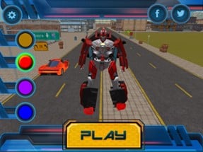 Futuristic Car Robot Rampage Image