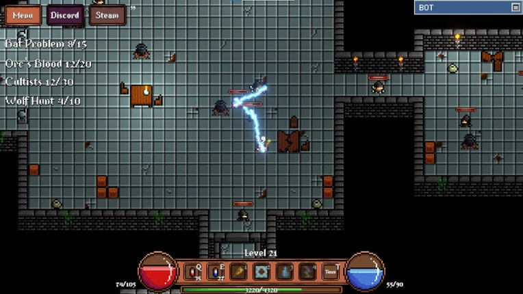 Game About Botting in an MMORPG screenshot