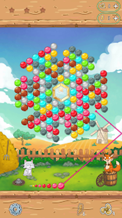 Little Fox: Bubble Spinner screenshot