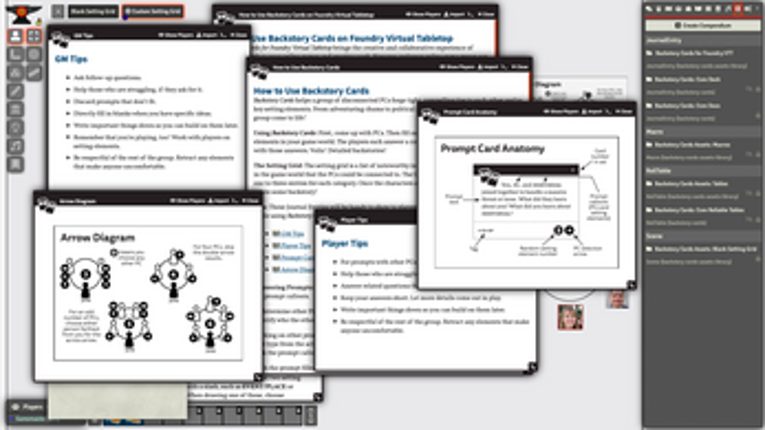 Backstory Cards: Expansion #1 for Foundry VTT screenshot