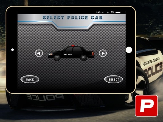 3D Police Car Parking -Real Driving Test Simulator screenshot