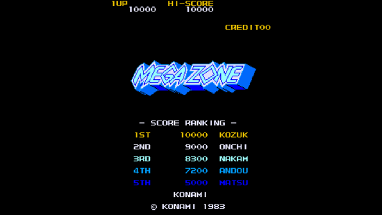 Arcade Archives 2 MEGA ZONE Image