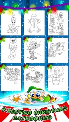 Christmas Coloring Toy Book Image